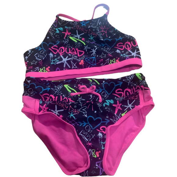 Justice Girls 2piece Swimsuits Bundle (2) size 14 - Picture 3 of 7